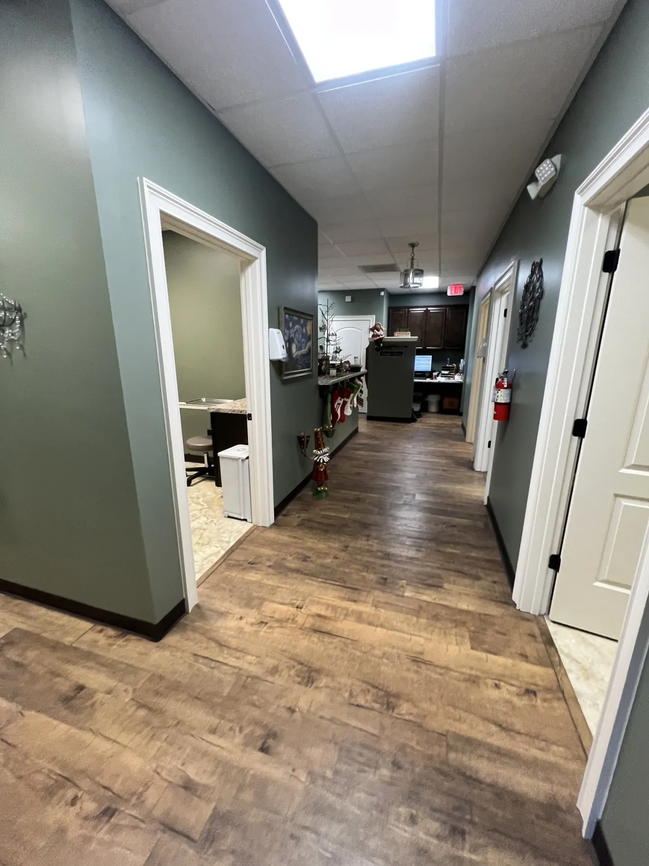 Interior medical office painting by Drop Zone Painting